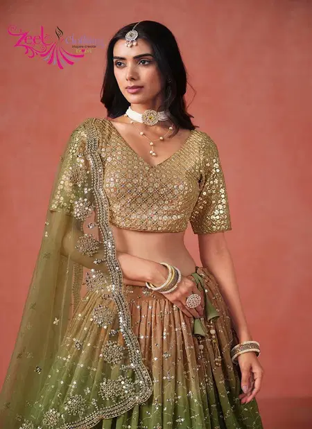 Elegance By Zeel Georgette Designer Lehenga Choli Exporters In India